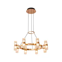 LED STUDIO - LÁMPARA COLGANTE RITA 48W LUZ CÁLIDA ORO