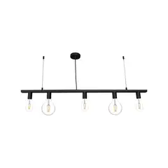 LED STUDIO - LÁMPARA COLGANTE MILAN (SIN AMPOLLETA E27) NEGRA
