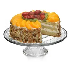 LIBBEY - PLATO TORTA DE VIDRIO C/PIE 31 CM.