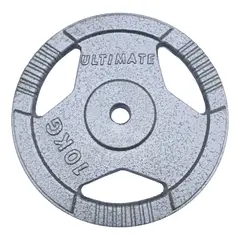 ULTIMATE FITNESS - DISCO ACERO CON AGARRES 10 KG