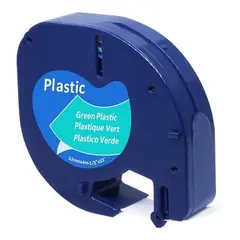 GENERICO - Cinta Etiqueta Alternativa Para Rotuladora Dymo Letratag - Verde