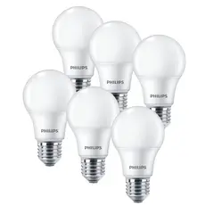 PHILIPS - Pack 6 Ampolletas LED EcoHome 12 Watts E27 Fria