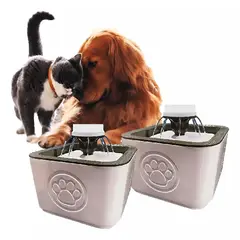 GENERICO - X2 Bebedero Eléctrico Fuente De Agua De Agua Gatos O Perros