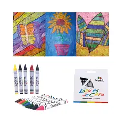 SEIGARD - Lápices De Cera Triangulares SEG1025 Multicolor