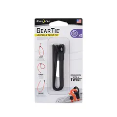 NITE IZE - Amarra de Goma 15 cm negro