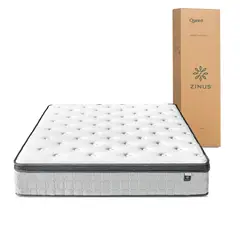 ZINUS - Colchón 1.5 plazas long Euro Top Resortes Pocket 105x200x30cm