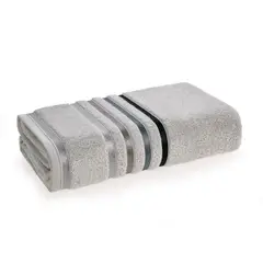 KARSTEN - Sábana de baño Lumina 500gr 86x150cm Gris perla/Gris