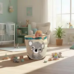 HAOKIDS - Canasto organizador para juguetes o ropa lona impermeable de Koala
