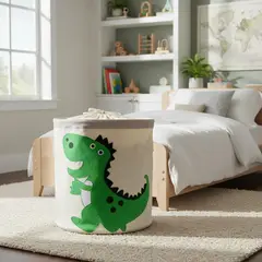 HAOKIDS - Canasto organizador de lona impermeable diseño dinosaurio