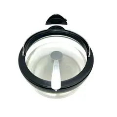 TITIZ - Azucarero Vidrio con Cuchara Diseño Duck Negro