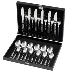 KRONS - Set Cubiertos Acero Inoxidable 24Pzs Baguette con caja