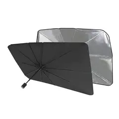 ALTERNATIVE - Quitasol Parabrisas Auto Tipo Sombrilla 2 En 1