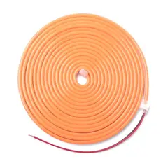 GENERICO - Cinta Led 2835 Neon Flexible Ip65 12v 5 Metros Naranja