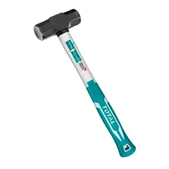TOTAL TOOLS - Combo Martillo Mazo 2lbs Mango Fibra De Vidrio