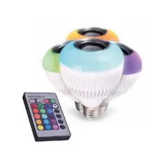 GENERICO - Ampolleta Led Parlante Bluetooth 3W Con Control Remoto