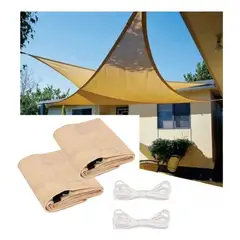 GENERICO - X2 Toldo Terraza Exterior 3.6 Lona Triangular Terraza Malla Sombra