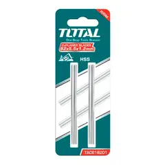 TOTAL TOOLS - 2x Cuchillas Repuesto Cepillo Eléctrico 82mm Delgada