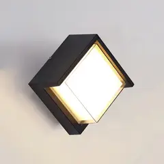 HOME NEAT - Aplique de Pared de Exteriore Cube Lámpara de Pared Blanco cálido