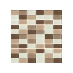 DECORALIA - MALLA MOSAICO VID RECTANG CAFE/BEIGE 30X30CM