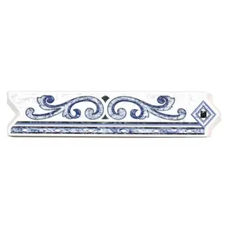 DECORALIA - Pack 4 unidades LISTEL RAVENA BLUE 5,5x26cm
