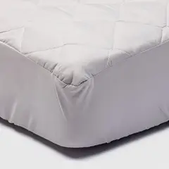 ARTHOME - Cubrecolchon Gris 1.5 Plazas