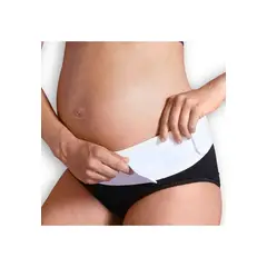 CARRIWELL - Cinturón Soporte Adjustable Velcro Embarazo Blanco