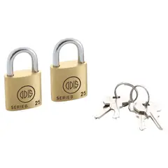 ODIS - Pack 2 Candados B25 25mm - Llaves Iguales