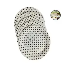 GENERICO - 10 Platos Cumpleaños Platos De Cumpleaños Desechables Blanco 18cm