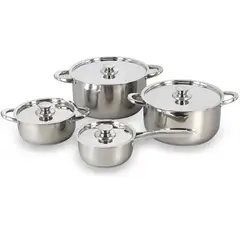 WENS - Batería De Cocina 8Pzs Acero Inoxidable Modelo 460
