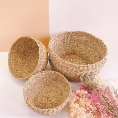 GENERICO - Cesta Fibras Naturales L 30x18cm