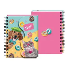 LAVORO - Libreta Tapa Magnética Con Espirales Diseño Mascotas