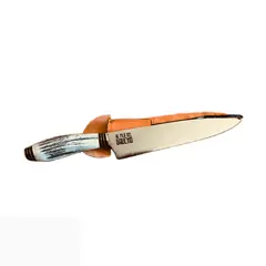 AL FILO DEL GAUCHO - Cuchillo Parrillero Campero Grande Asta Embutido Artesanal