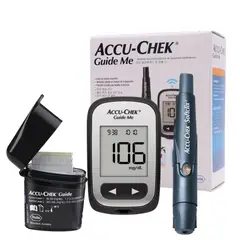 ROCHE - Pack Glucómetro - Accu-Chek® Guide Me 50 tiras + 50 lancetas
