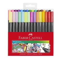 FABER-CASTELL - Marcadores Rotuladores Fineliner 30 Colores Faber Castell