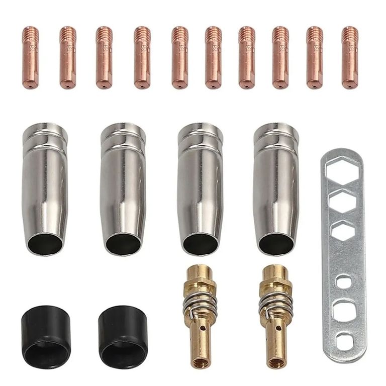 19 Puntas De Contacto De Soldadura Mig/mag 0,8 Mm M6 Boquill.
