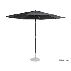 CITYSHOP - QUITASOL REDONDO SHAKE NEGRO Ø3 M CON PROTECCIÓN UV E INCLINACIÓN 45° – BASE NO INCLUIDA