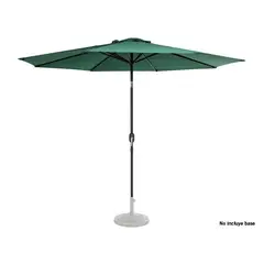 CITYSHOP - QUITASOL REDONDO SHAKE VERDE Ø3 M CON PROTECCIÓN UV E INCLINACIÓN 45° – BASE NO INCLUIDA