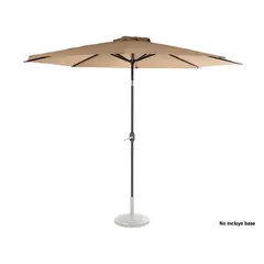CITYSHOP - QUITASOL REDONDO SHAKE BEIGE Ø3 M CON PROTECCIÓN UV E INCLINACIÓN 45° – BASE NO INCLUIDA