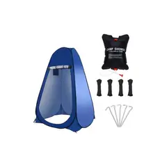 GENERICO - Carpa 1 Persona Baño Vestidor Portátil + Ducha Solar Azul