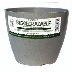 DECOGREEN - Macetero de Bamboo Biodegradable Actual - Gris 24x24x18