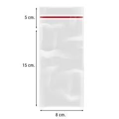 GENERICO - 100 Bolsas de Celofán con adhesivo 8x21 cm