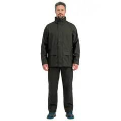 ALASKA - Traje Impermeable PU/PVC Verde Petróleo