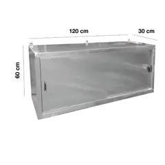 VERSATILE - Gabinete Mural Metálico Aéreo Inox. Puertas Correderas- 120