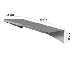 VERSATILE - REPISA AÉREA MURAL INOX -60