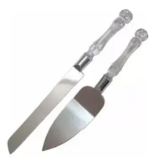 GENERICO - Set Cuchillo y Espátula para Torta - Matrimonio -Repostería