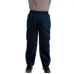 ALASKA - Pantalón Poplin Azul