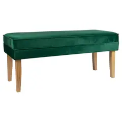 GENERICO - Banqueta Style Verde Botella Felpa 100x40x40 cm Máxima Design