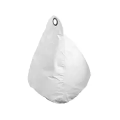 REHUCE - Puff para niños eco cuero - Blanco