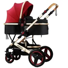 LUBABYCAS - Coche Cuna Moisés Con Accesorios Burdeos