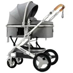 LUBABYCAS - Coche bebé Cuna Moisés Con Accesorios Gris